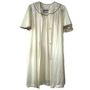 Lorraine Peignoir Vintage Cream Negligee Set      ‎   Sz XS